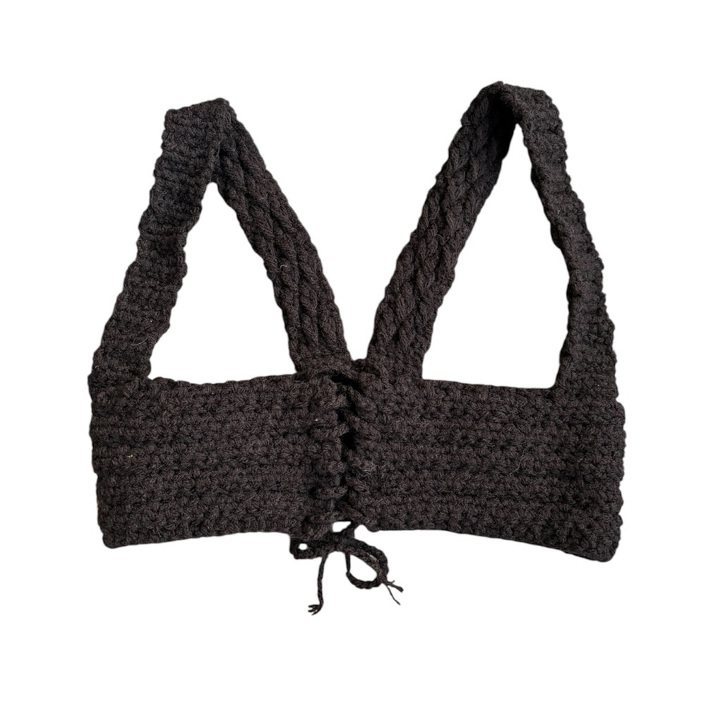 Black Crochet Bralette